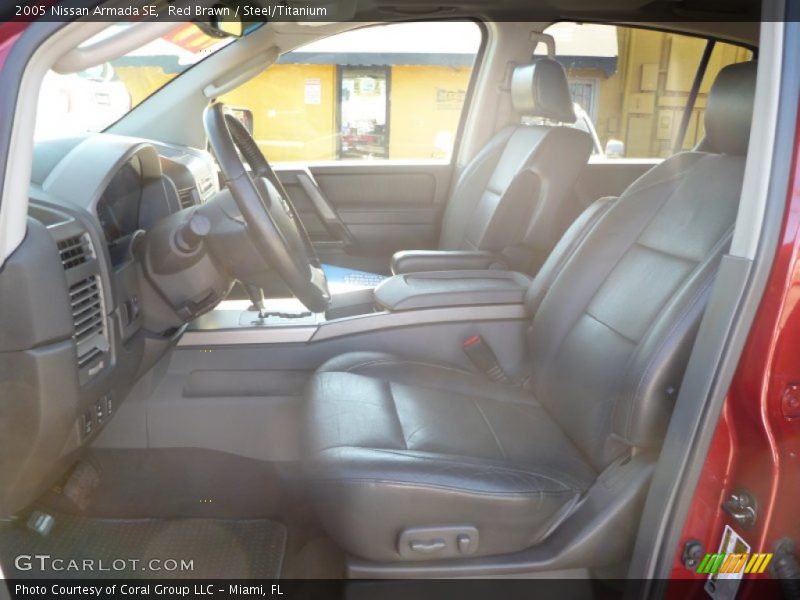 Red Brawn / Steel/Titanium 2005 Nissan Armada SE