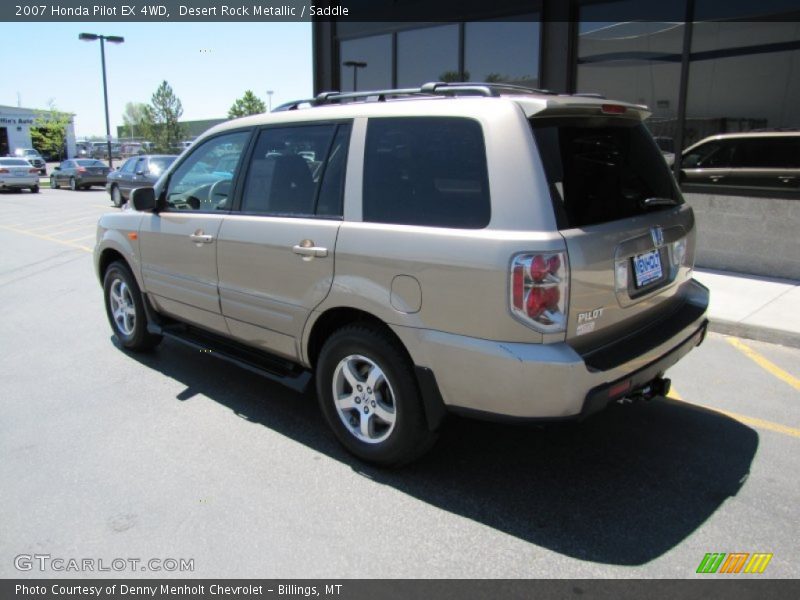 Desert Rock Metallic / Saddle 2007 Honda Pilot EX 4WD