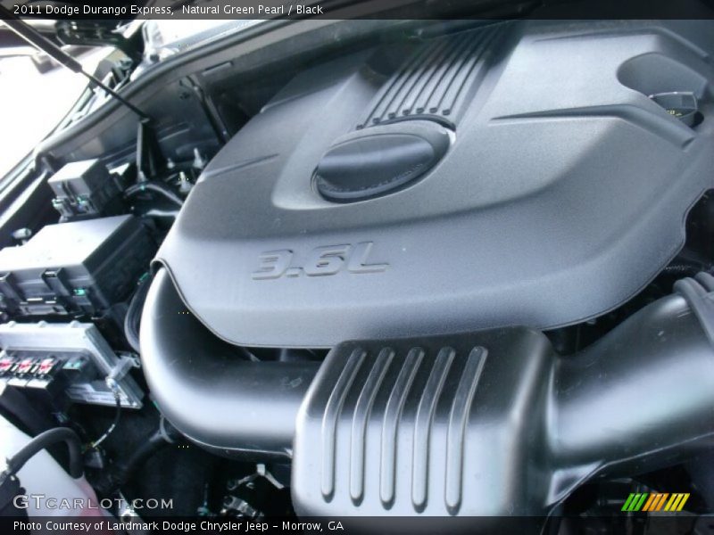 Natural Green Pearl / Black 2011 Dodge Durango Express