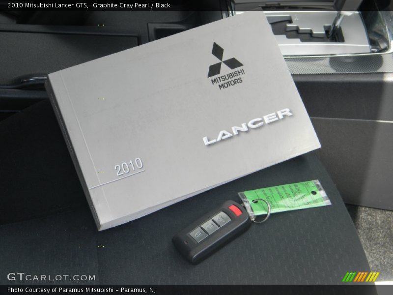 Graphite Gray Pearl / Black 2010 Mitsubishi Lancer GTS