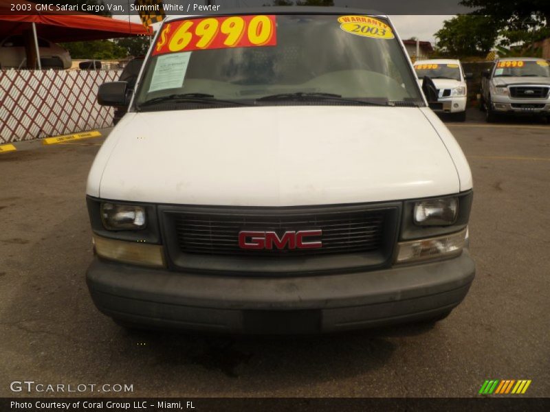 Summit White / Pewter 2003 GMC Safari Cargo Van