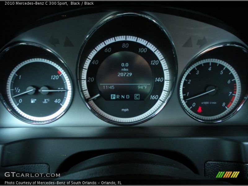 Black / Black 2010 Mercedes-Benz C 300 Sport
