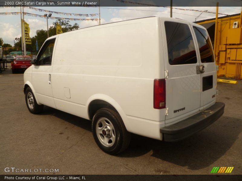 Summit White / Pewter 2003 GMC Safari Cargo Van