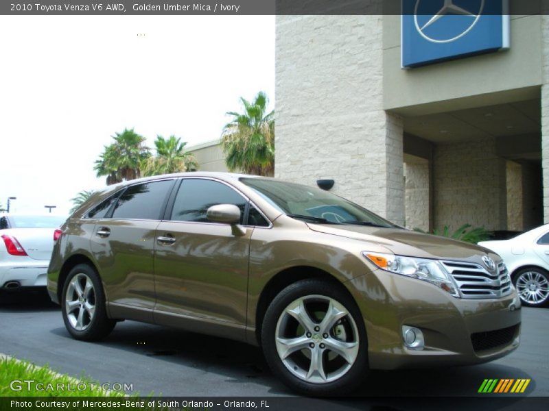 Golden Umber Mica / Ivory 2010 Toyota Venza V6 AWD