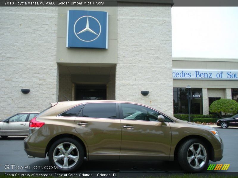 Golden Umber Mica / Ivory 2010 Toyota Venza V6 AWD