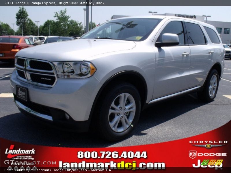 Bright Silver Metallic / Black 2011 Dodge Durango Express