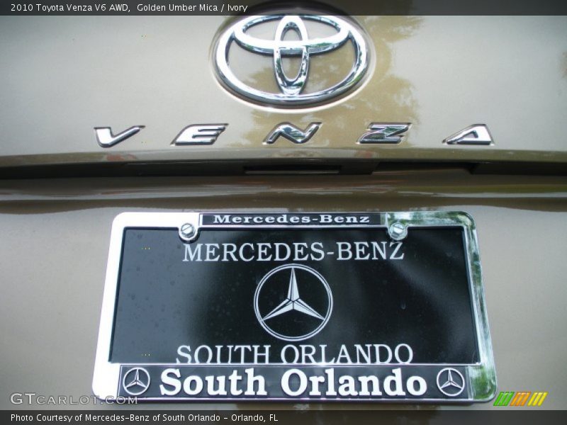 Golden Umber Mica / Ivory 2010 Toyota Venza V6 AWD