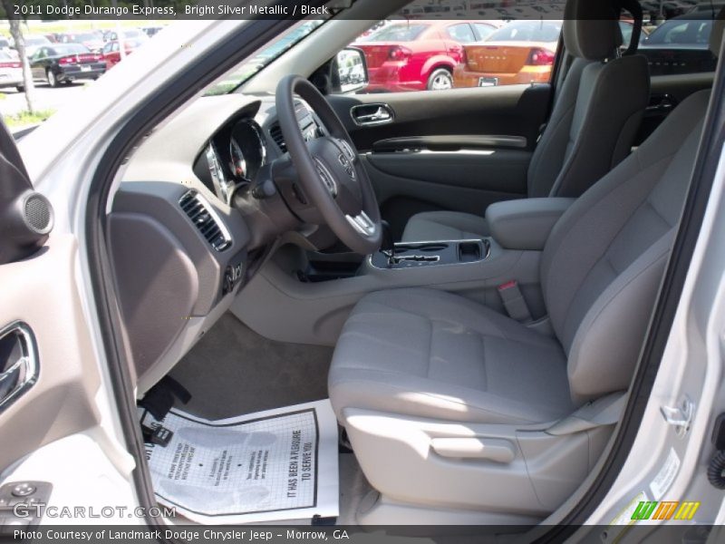 Bright Silver Metallic / Black 2011 Dodge Durango Express