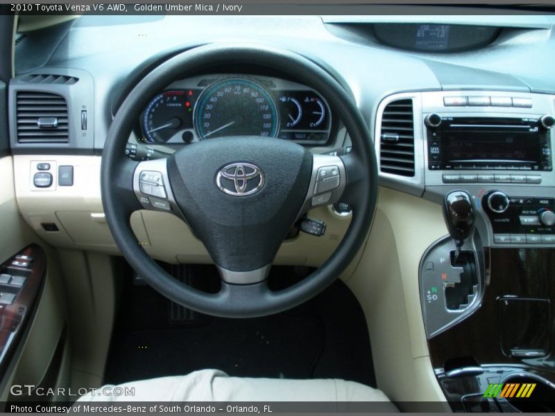 Golden Umber Mica / Ivory 2010 Toyota Venza V6 AWD