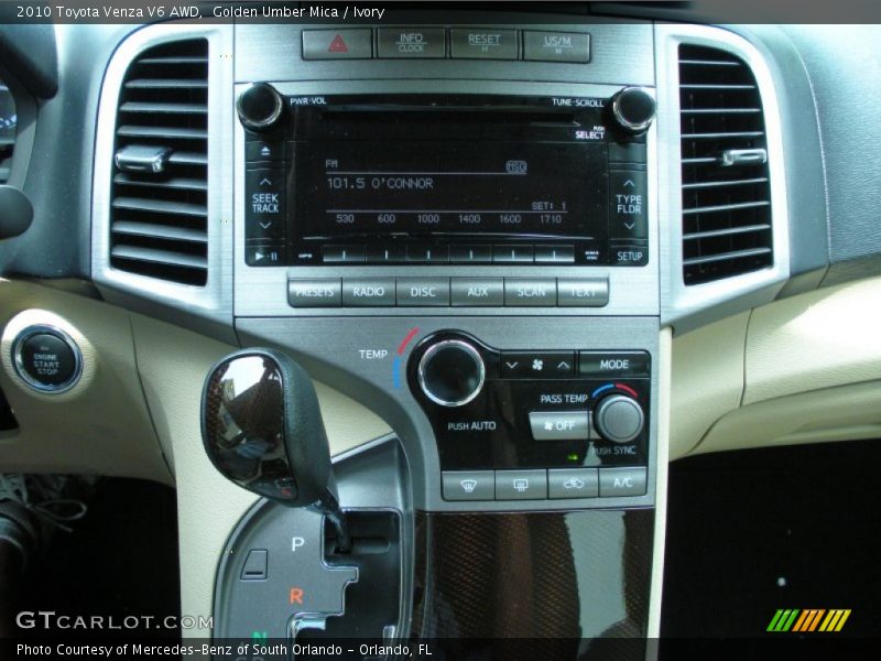 Golden Umber Mica / Ivory 2010 Toyota Venza V6 AWD