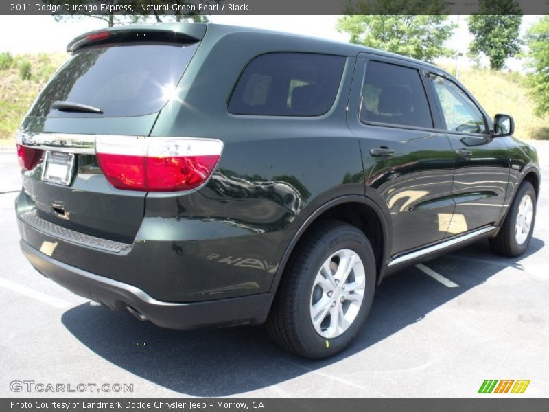 Natural Green Pearl / Black 2011 Dodge Durango Express