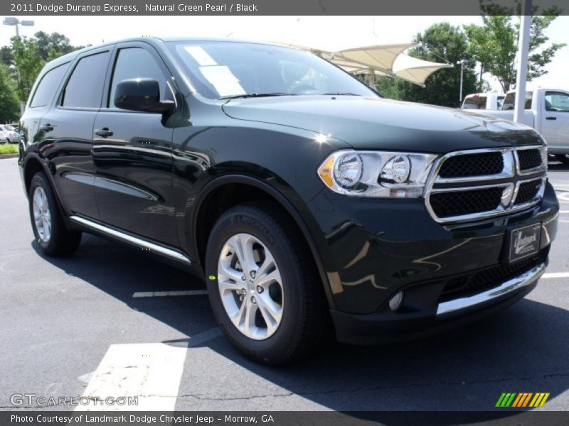 Natural Green Pearl / Black 2011 Dodge Durango Express