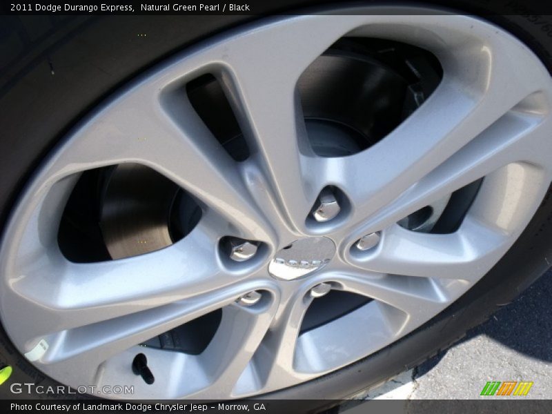 Natural Green Pearl / Black 2011 Dodge Durango Express