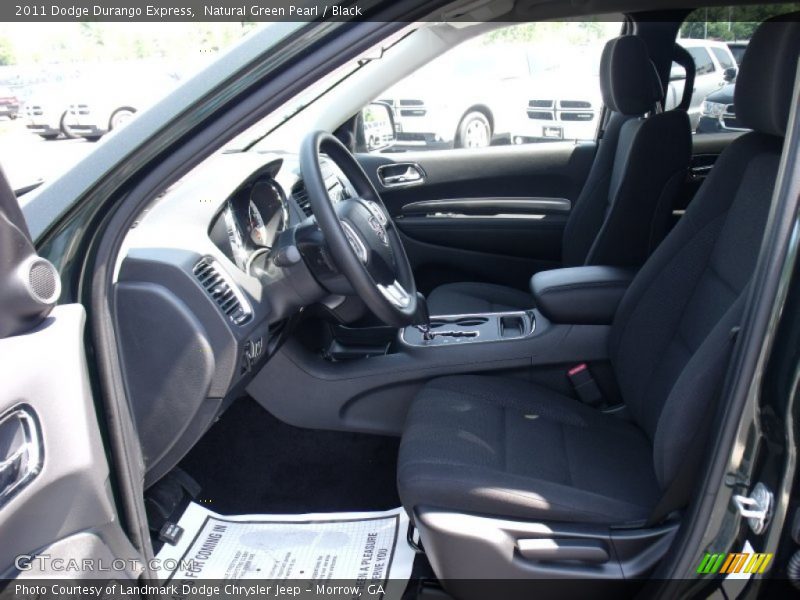 Natural Green Pearl / Black 2011 Dodge Durango Express