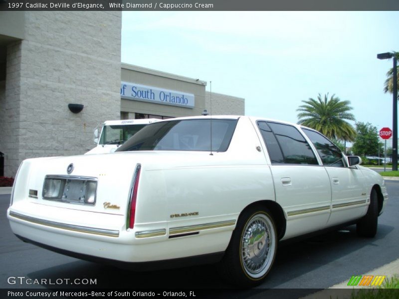 White Diamond / Cappuccino Cream 1997 Cadillac DeVille d'Elegance