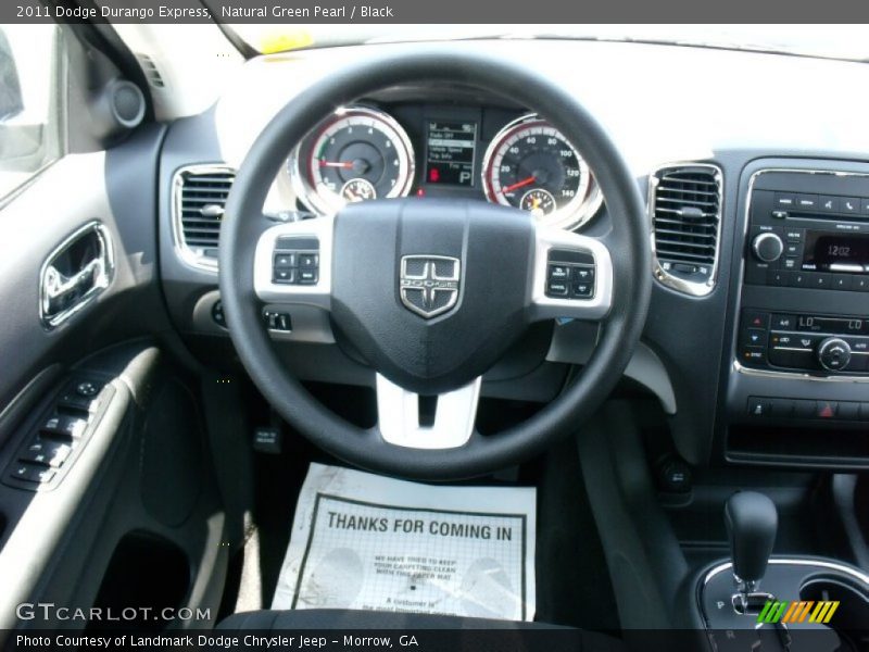 Natural Green Pearl / Black 2011 Dodge Durango Express