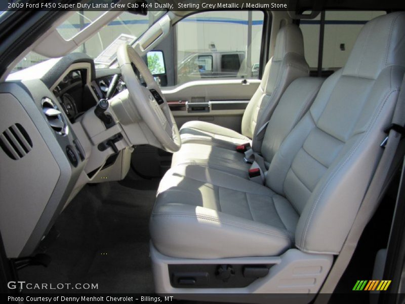  2009 F450 Super Duty Lariat Crew Cab 4x4 Dually Medium Stone Interior