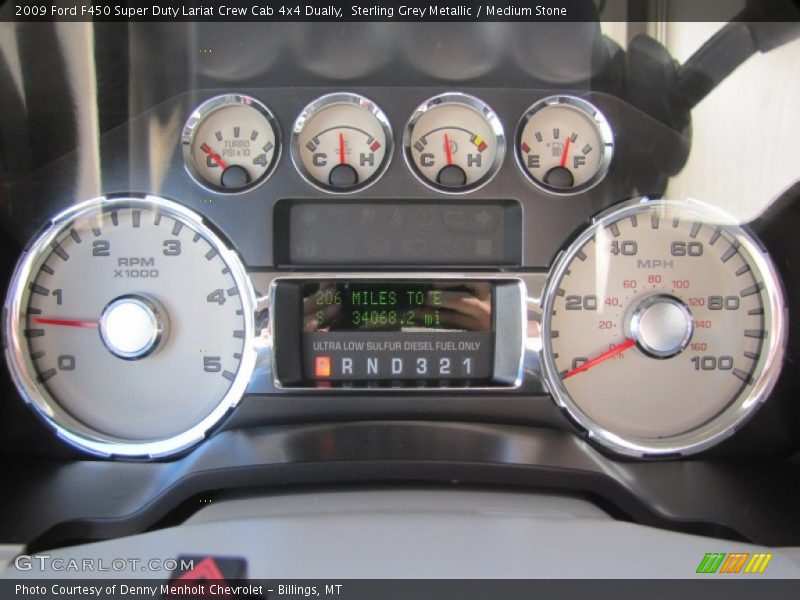  2009 F450 Super Duty Lariat Crew Cab 4x4 Dually Lariat Crew Cab 4x4 Dually Gauges
