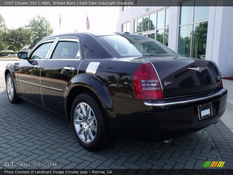 Brilliant Black / Dark Slate Gray/Light Graystone 2007 Chrysler 300 C HEMI