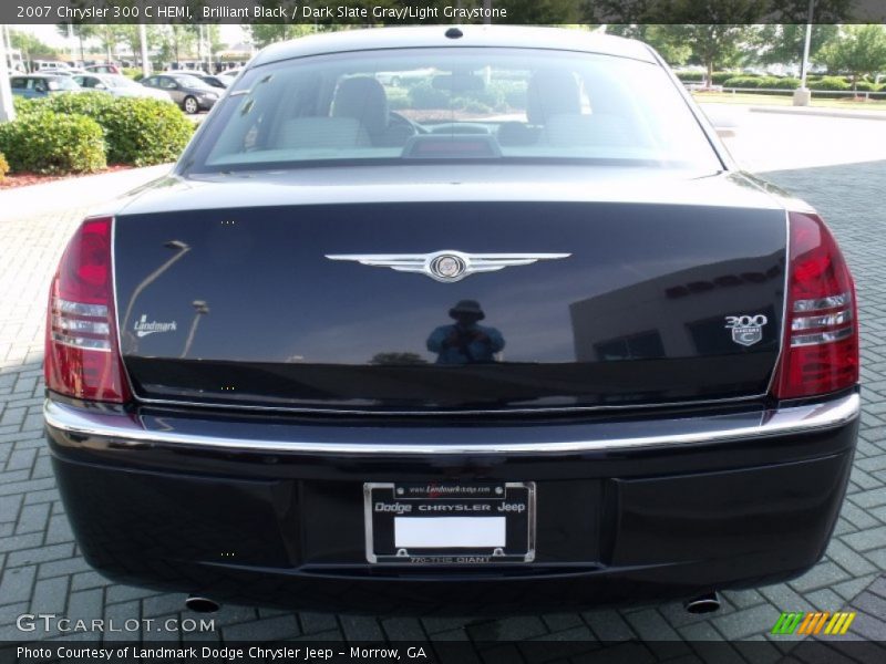 Brilliant Black / Dark Slate Gray/Light Graystone 2007 Chrysler 300 C HEMI