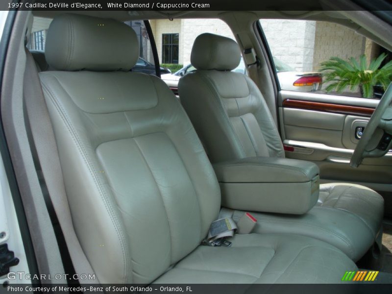 White Diamond / Cappuccino Cream 1997 Cadillac DeVille d'Elegance