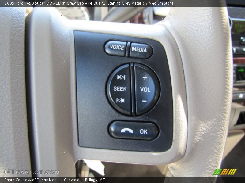 Controls of 2009 F450 Super Duty Lariat Crew Cab 4x4 Dually