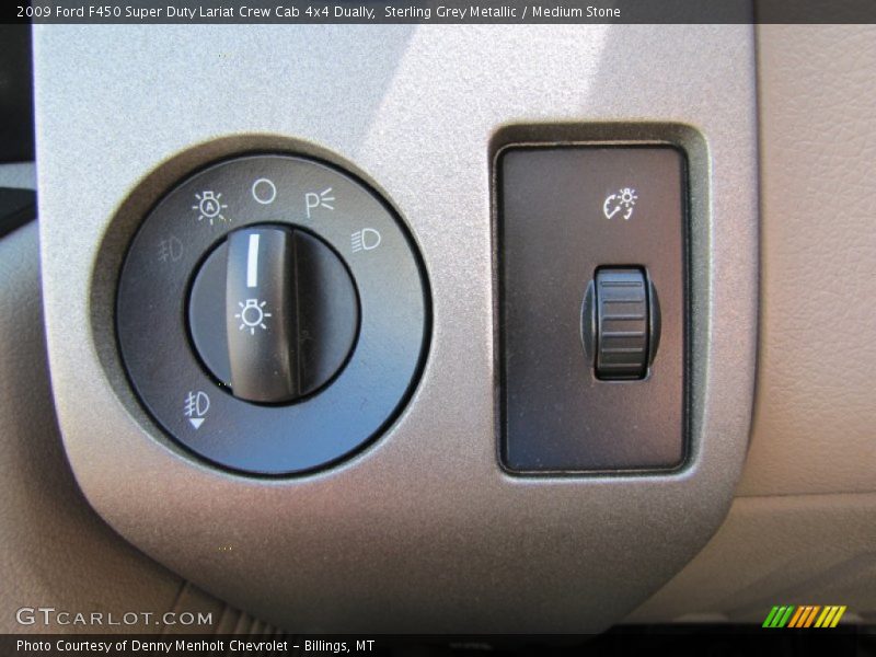 Controls of 2009 F450 Super Duty Lariat Crew Cab 4x4 Dually