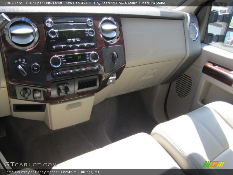 Sterling Grey Metallic / Medium Stone 2009 Ford F450 Super Duty Lariat Crew Cab 4x4 Dually