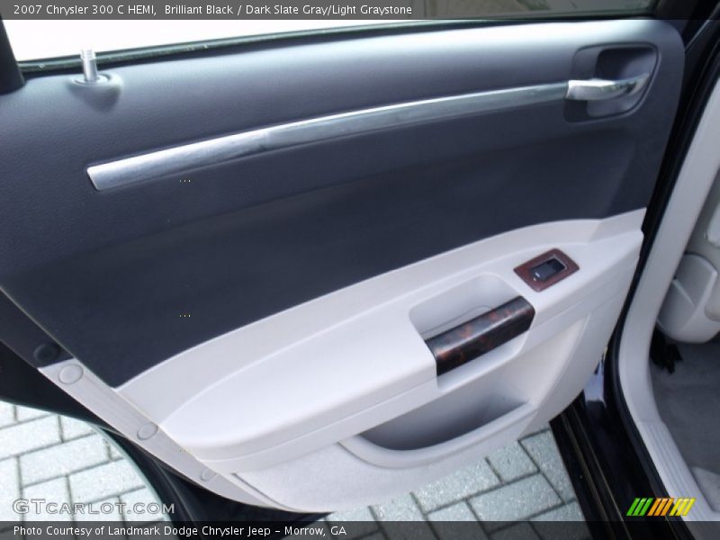Brilliant Black / Dark Slate Gray/Light Graystone 2007 Chrysler 300 C HEMI