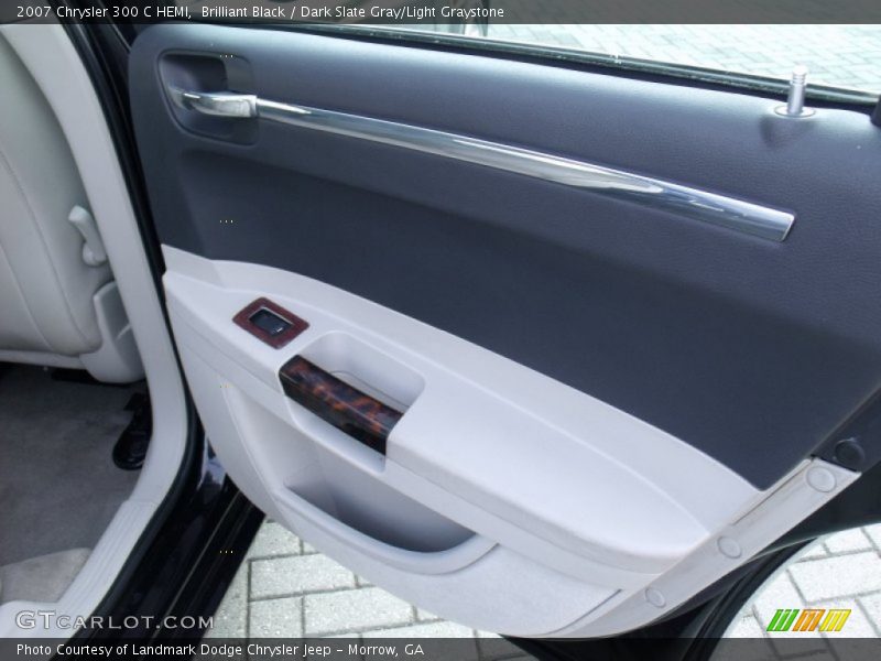 Brilliant Black / Dark Slate Gray/Light Graystone 2007 Chrysler 300 C HEMI