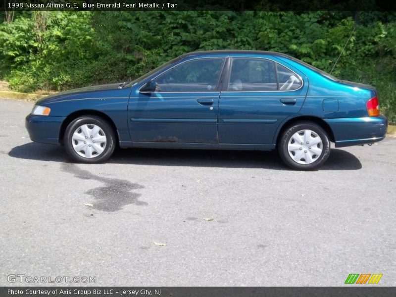Blue Emerald Pearl Metallic / Tan 1998 Nissan Altima GLE