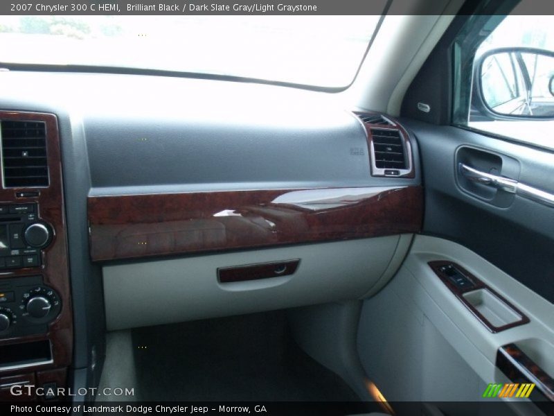Brilliant Black / Dark Slate Gray/Light Graystone 2007 Chrysler 300 C HEMI