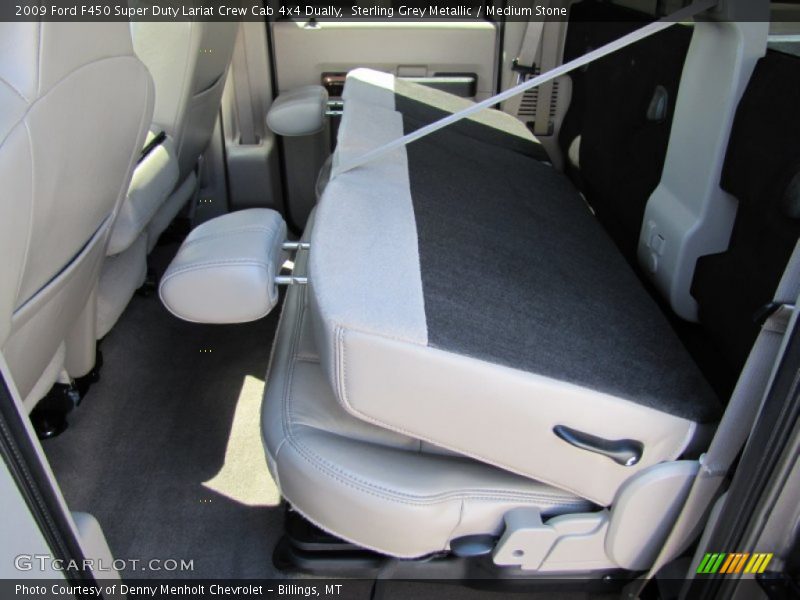 Sterling Grey Metallic / Medium Stone 2009 Ford F450 Super Duty Lariat Crew Cab 4x4 Dually