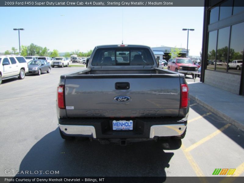 Sterling Grey Metallic / Medium Stone 2009 Ford F450 Super Duty Lariat Crew Cab 4x4 Dually