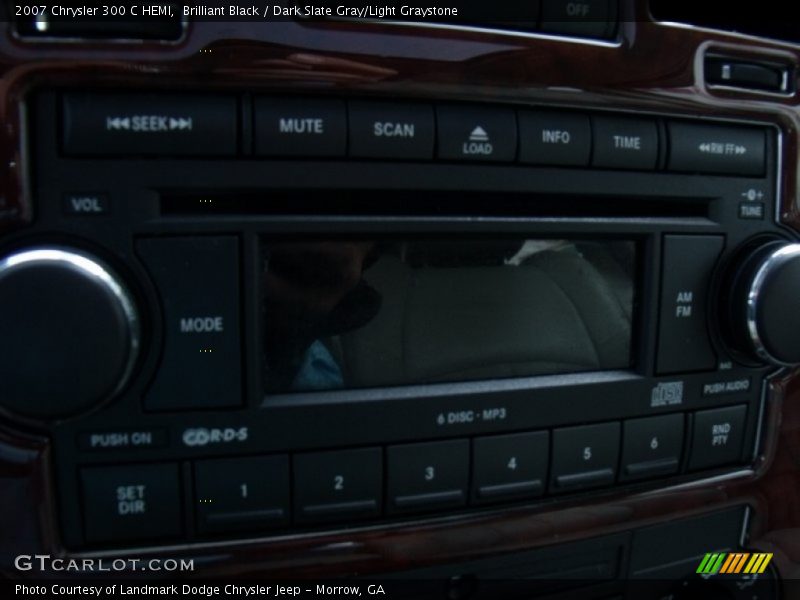 Brilliant Black / Dark Slate Gray/Light Graystone 2007 Chrysler 300 C HEMI