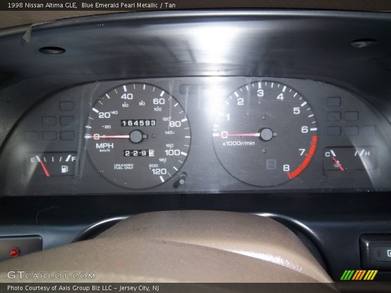 Blue Emerald Pearl Metallic / Tan 1998 Nissan Altima GLE