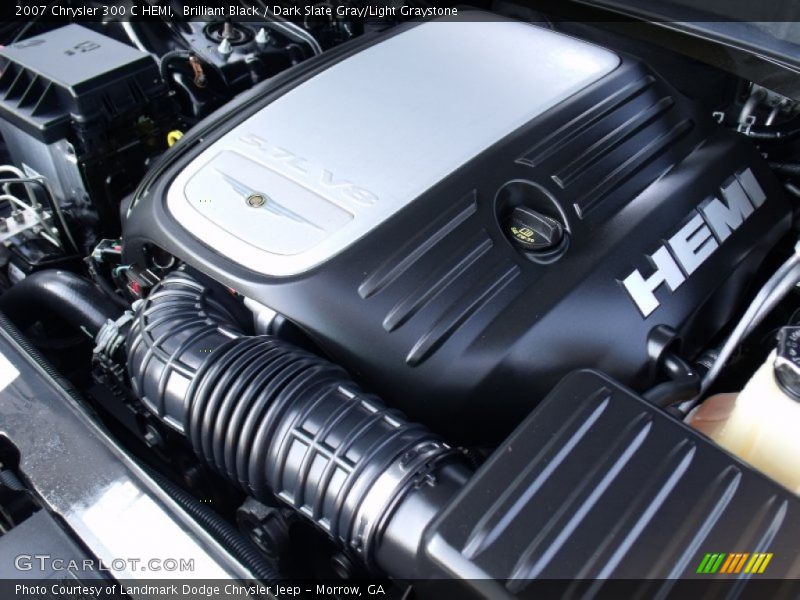 Brilliant Black / Dark Slate Gray/Light Graystone 2007 Chrysler 300 C HEMI