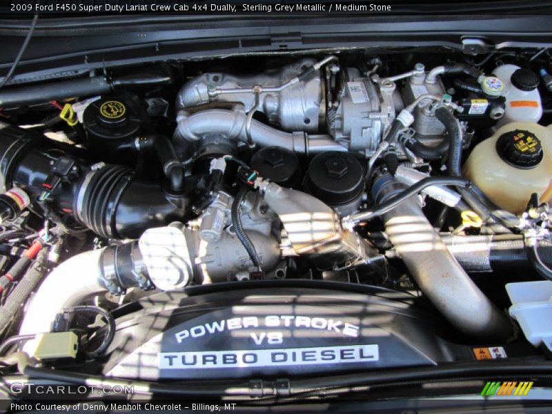 Sterling Grey Metallic / Medium Stone 2009 Ford F450 Super Duty Lariat Crew Cab 4x4 Dually