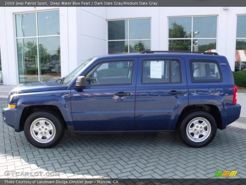 Deep Water Blue Pearl / Dark Slate Gray/Medium Slate Gray 2009 Jeep Patriot Sport