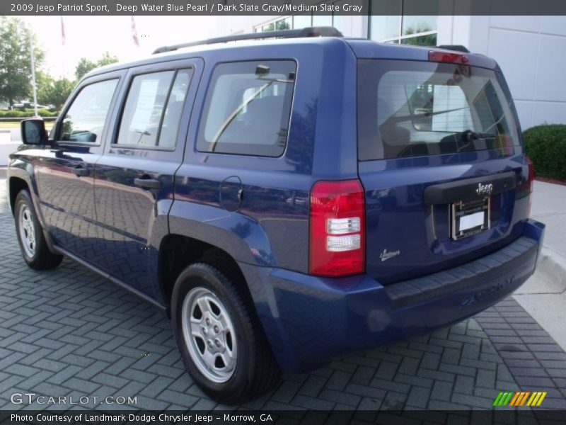 Deep Water Blue Pearl / Dark Slate Gray/Medium Slate Gray 2009 Jeep Patriot Sport