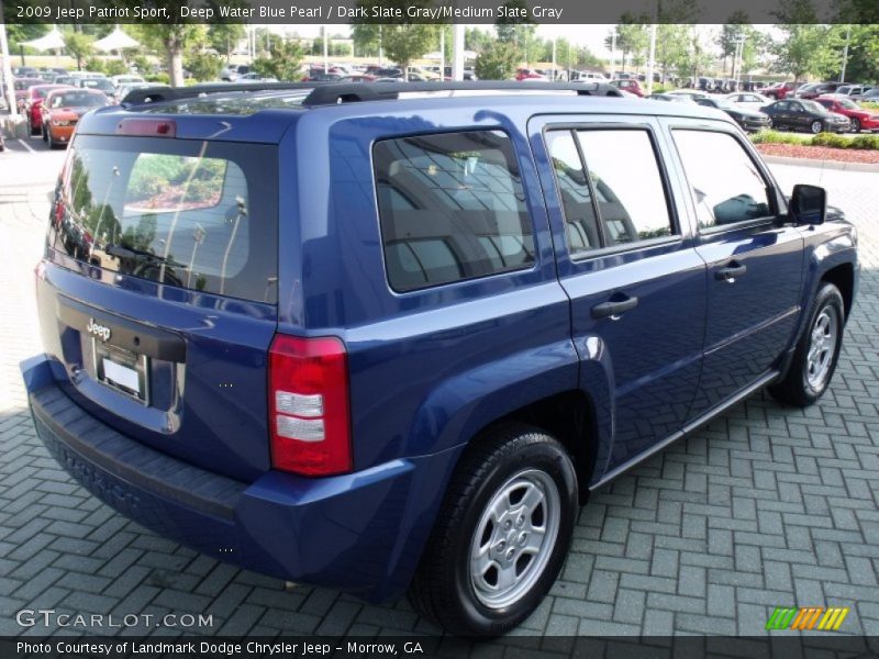 Deep Water Blue Pearl / Dark Slate Gray/Medium Slate Gray 2009 Jeep Patriot Sport