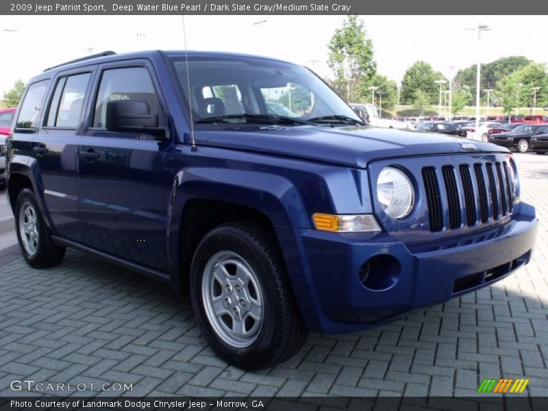 Deep Water Blue Pearl / Dark Slate Gray/Medium Slate Gray 2009 Jeep Patriot Sport