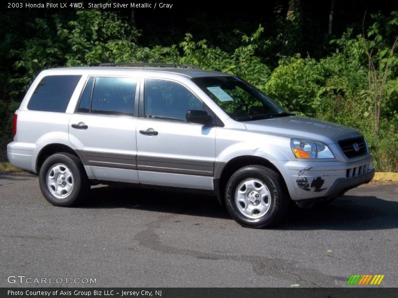Starlight Silver Metallic / Gray 2003 Honda Pilot LX 4WD