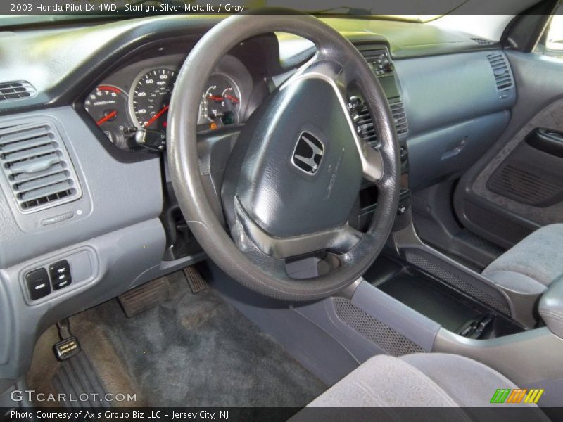 Starlight Silver Metallic / Gray 2003 Honda Pilot LX 4WD