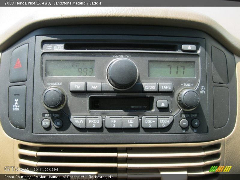 Sandstone Metallic / Saddle 2003 Honda Pilot EX 4WD
