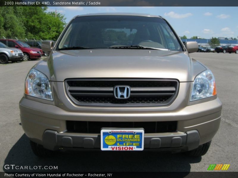 Sandstone Metallic / Saddle 2003 Honda Pilot EX 4WD