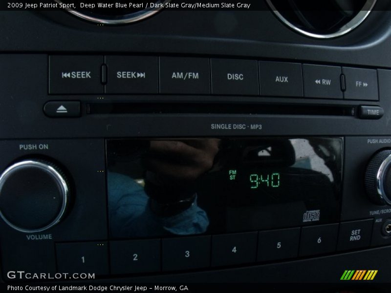 Deep Water Blue Pearl / Dark Slate Gray/Medium Slate Gray 2009 Jeep Patriot Sport