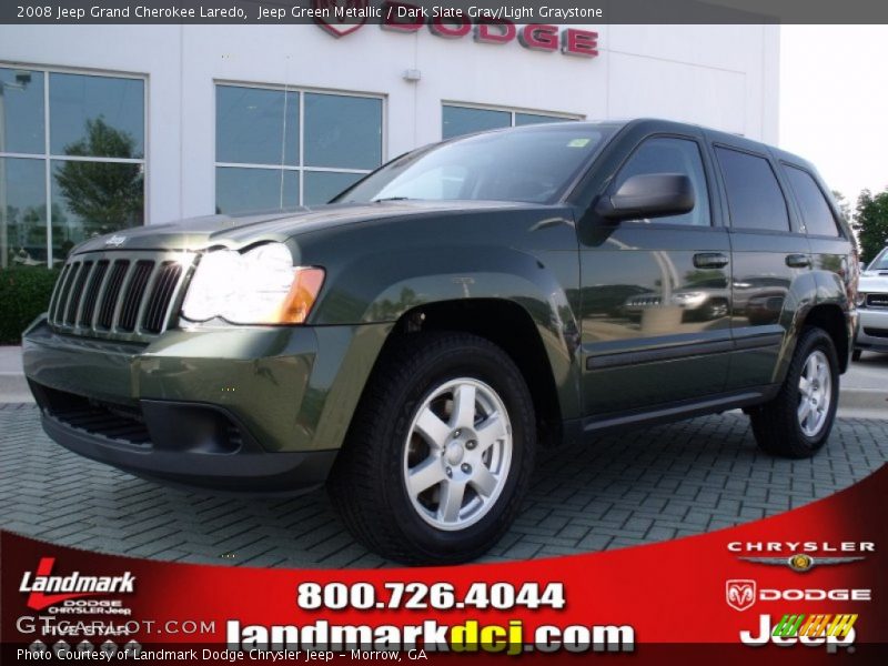 Jeep Green Metallic / Dark Slate Gray/Light Graystone 2008 Jeep Grand Cherokee Laredo