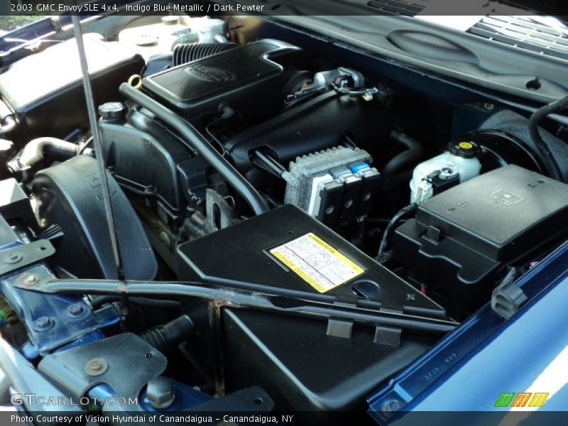 Indigo Blue Metallic / Dark Pewter 2003 GMC Envoy SLE 4x4