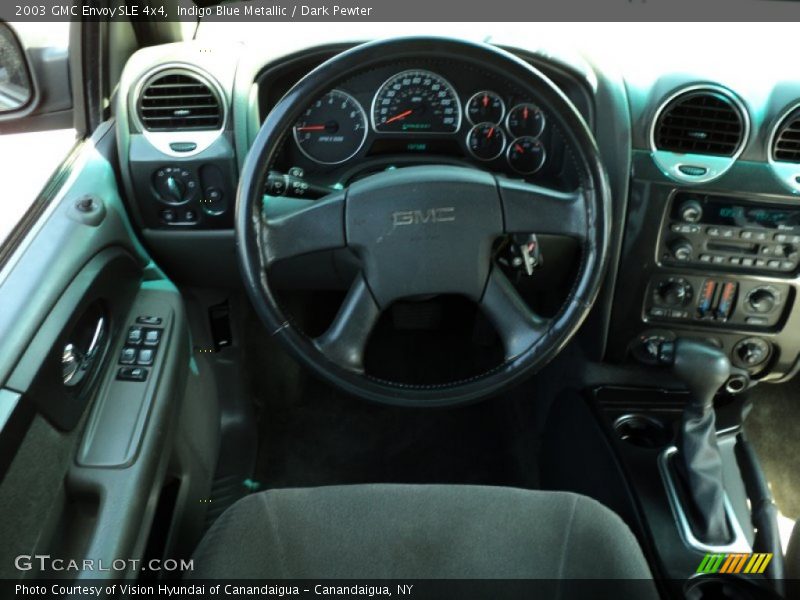 Indigo Blue Metallic / Dark Pewter 2003 GMC Envoy SLE 4x4